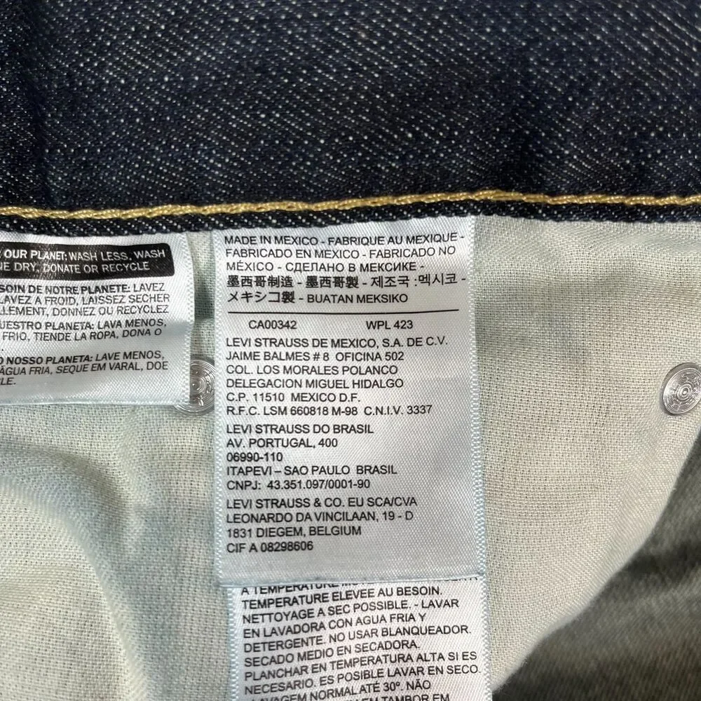 Levi’s 559 Jeans Men's 52x30 Relaxed Straight Fit Blue Denim Cowboy